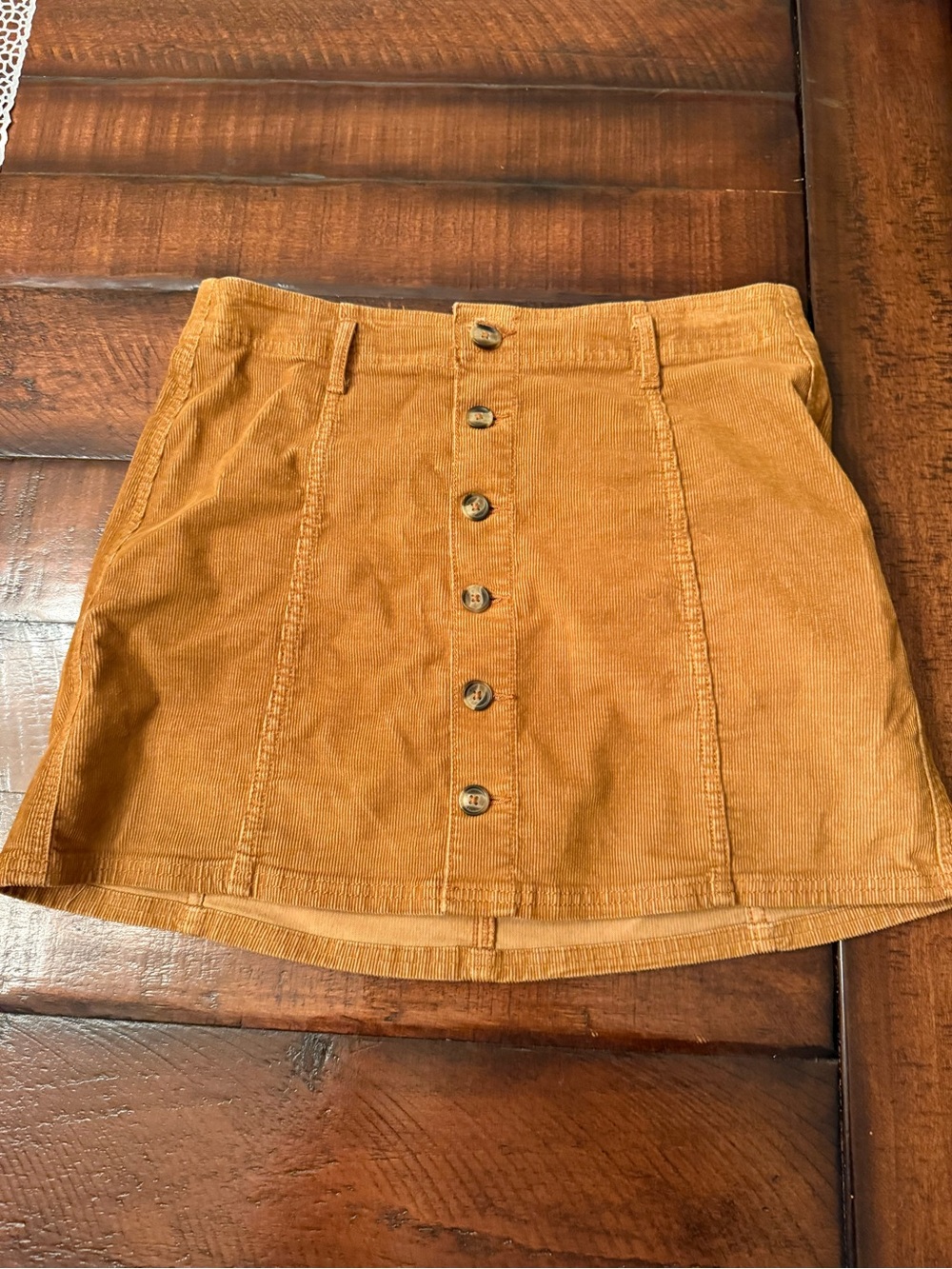 American Eagle Corduroy Mini Super Stretch Skirt